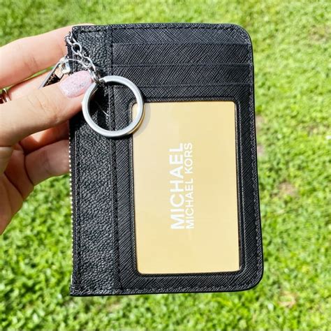 michael kors coin and card holder|michael kors card holder sale.